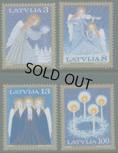 画像1: ラトビア切手 1994年 クリスマス 4種 (1)