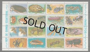 画像1: 赤道ギニア切手　1978年　昆虫　16種　 (1)