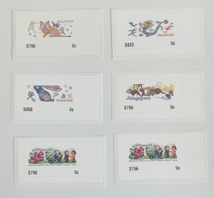 画像1: シンガポール切手　2022－2024年　ATM　干支　セット (1)