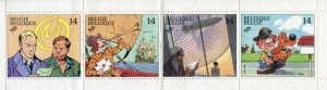 画像1: ベルギー切手 1991年   青少年郵趣   アニメ　4種 (1)