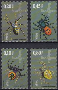 画像1: ブルガリア切手　2005年　昆虫　クモ　4種 (1)