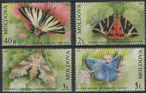 画像1: モルドバ切手　2003年　蝶　4種 (1)
