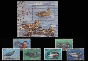画像1: キリバス切手　2001年　鳥　ハシビロガモ　7種 (1)