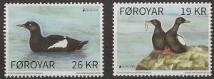 画像1: フェロー諸島切手　2019年　国鳥　ヨーロッパ　C.E.P.T.　2種 (1)