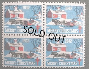 画像1: アメリカ1942年クリスマスシール (1)