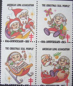 画像1: アメリカ1987年クリスマスシール (1)