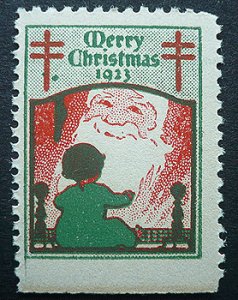 画像1: アメリカ　1923年　クリスマスシール (1)