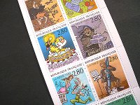 画像1: フランス切手　1993年　グリーティング　12種　コミック　アニメ　切手帳