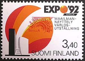 画像1: フィンランド　1992年　 EXPO '92 セビリャ　切手 (1)