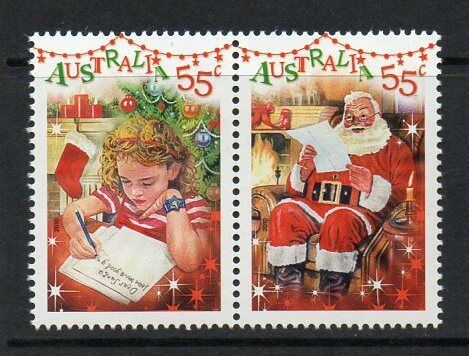 オーストラリア切手 2010年 クリスマス サンタ 2種 - すてきな郵便屋