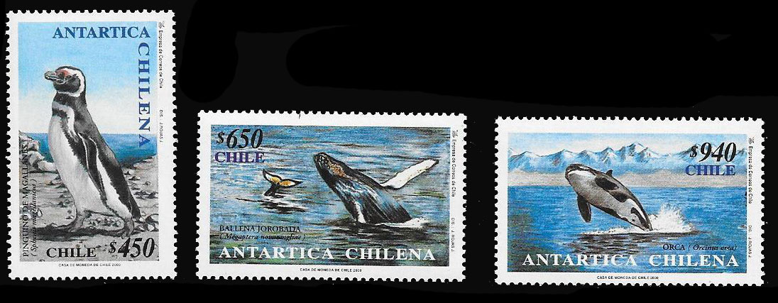 外国切手2枚（チリ領南極：皇帝ペンギン） - コレクション