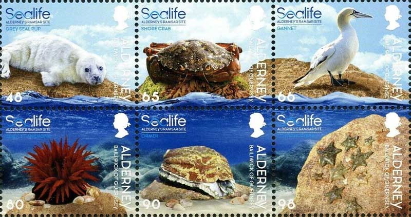 海外切手コレクション Sea Life 海洋生物 - 使用済切手/官製はがき